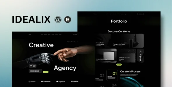 Idealix - Creative Digital Agency Elementor Template Kit