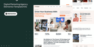 GetDigital - Digital Marketing Agency Elementor Pro Template Kit themeforest