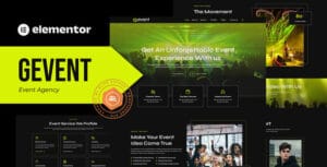 Gevent - Event Agency Elementor Template Kit