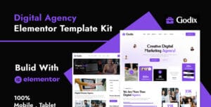 Godix - Digital Agency Elementor Template Kit