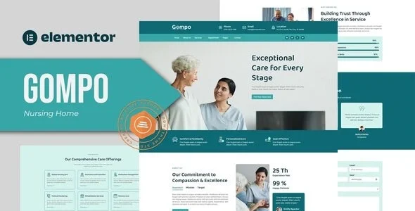 Gompo - Nursing Home Elementor Template Kit