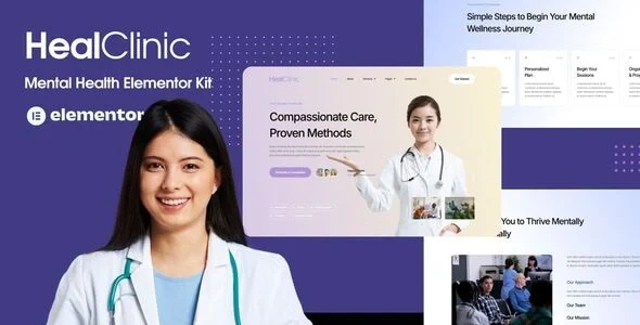 HealClinic - Health Care Center Elementor Kit Template