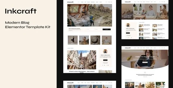 Inkcraft - Modern Blog & Magazine Elementor Pro Template Kit