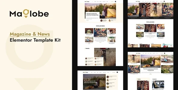 Maglobe - Magazine & News Elementor Template Kit
