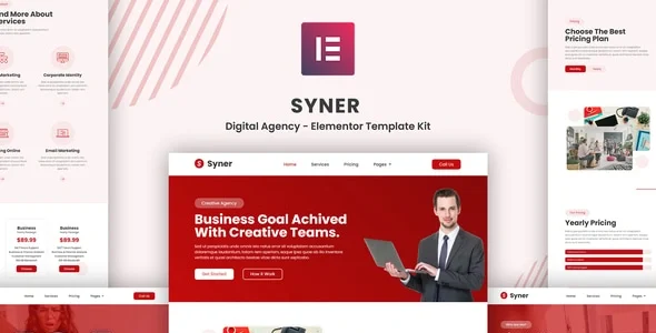 Syner - Creative Agency Elementor Template Kit