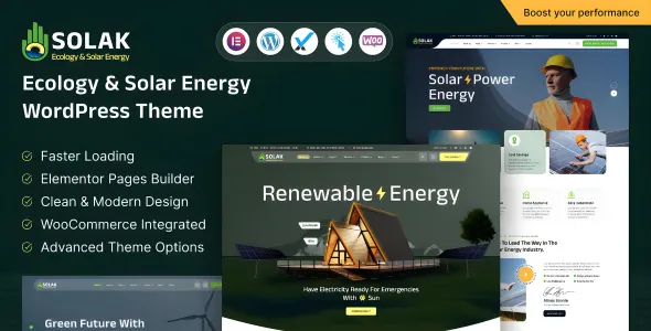 Solak – Ecology & Solar Energy WordPress Theme