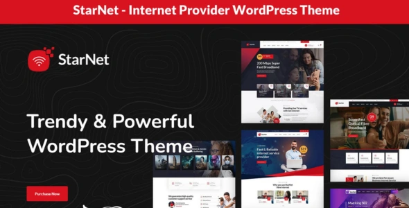 StarNet - Internet Provider WordPress Theme