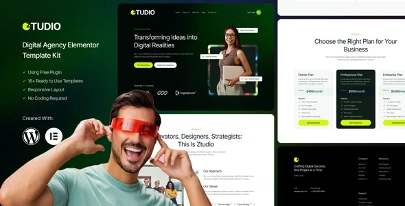 Ztudio - Digital Agency Elementor Template Kit