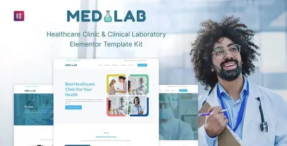 Medilab - Healthcare & Clinical Laboratory Elementor Template Kit