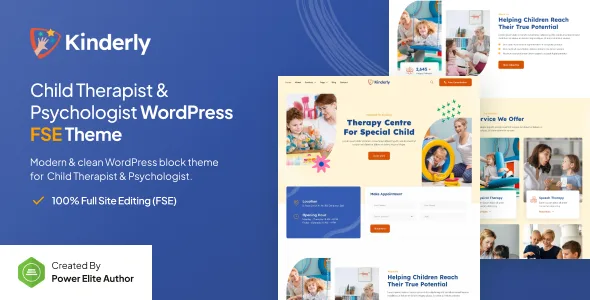 Kinderly – Child Therapist & Psychologist Theme