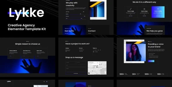 Lykke - Creative Agency Elementor Template Kit