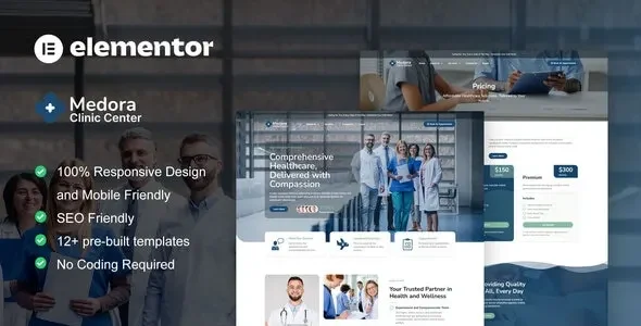 Medora - Medical Clinic Services Elementor Template Kit