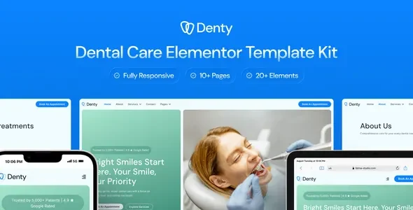 Denty - Dental Care Elementor Template Kit