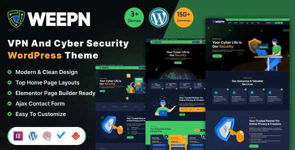 Weepn - VPN & Cloud Services WordPress RTL Theme