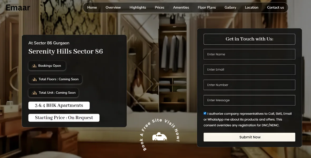 real estate landing page