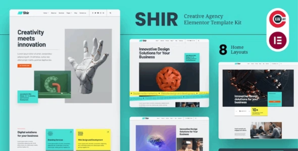 Shir - Creative Agency & Portfolio Elementor Template Kit